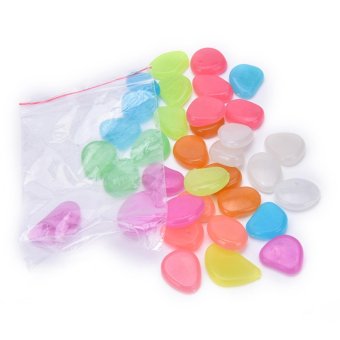 100pcs Glow In The Dark Stones Pebbles Rock Aquarium Fish Tank Garden Walk Decor Multicolor 50pcs - Intl April 2018 - 3 100pcs Glow In The Dark Stones Pebbles Rock Aquarium Fish Tank Garden Walk Decor Multicolor 50pcs - intl - 3