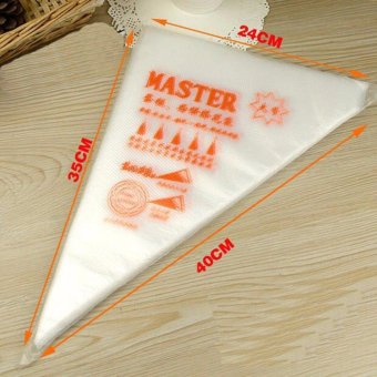 100Pcs Large Size Thicker Disposable Plastic Icing Piping PastryBag Cream Bag Pastry Bag Cake Decorating Baking Tool - Intl June 2018 - 3 100Pcs large Size Thicker Disposable Plastic Icing Piping PastryBag Cream Bag Pastry Bag Cake Decorating Baking Tool - intl - 3