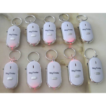 10PCS White LED Light Keys Finder Lost Thing Locator Whistle SoundSensor June 2018 - 3 10PCS White LED Light Keys Finder Lost Thing Locator Whistle SoundSensor - 3