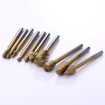 10pcs/Set HSS Titanium Dremel Routing Rotary Milling Rotary FileCutter Woo - Intl June 2018 - 3 10pcs/Set HSS Titanium Dremel Routing Rotary Milling Rotary FileCutter Woo - intl - 3