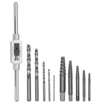 11Pcs Screw Extractor Drill Guide Removal Broken Bolts Fastners Easy Out Set Sliver - Intl June 2018 - 2 11Pcs Screw Extractor Drill Guide Removal Broken Bolts Fastners Easy Out Set Sliver - intl - 2