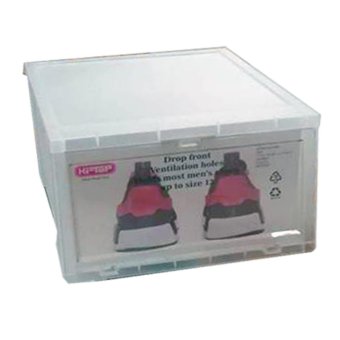 12 Pcs Combo Hitop Drop Front Plastic Shoe Boxesstockable/Multi-purpose Storage Box (Clear) June 2018 - 3 12 pcs Combo Hitop Drop Front Plastic Shoe Boxesstockable/Multi-purpose storage box (Clear) - 3