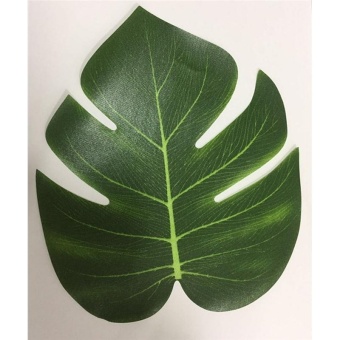 12Pcs 8'' Imitation Plant Leaves Hawaiian Luau Party Jungle BeachTheme Decorations For Birthdays Prom Events (green) - Intl June 2018 - 4 12Pcs 8'' Imitation Plant Leaves Hawaiian Luau Party Jungle BeachTheme Decorations for Birthdays Prom Events (green) - intl - 4