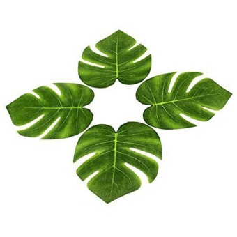 12Pcs 8'' Imitation Plant Leaves Hawaiian Luau Party Jungle BeachTheme Decorations For Birthdays Prom Events (green) - Intl June 2018 - 3 12Pcs 8'' Imitation Plant Leaves Hawaiian Luau Party Jungle BeachTheme Decorations for Birthdays Prom Events (green) - intl - 3