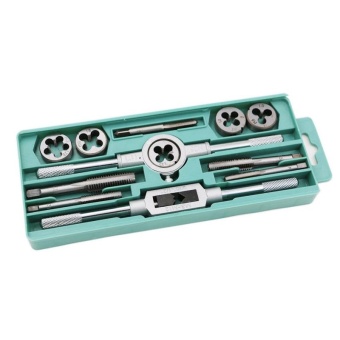 12Pcs/Set Metric Adjustable Taps Dies Wrench Handle Tap And Die KitM3-M12 Screws - Intl July 2018 - 2 12Pcs/Set Metric Adjustable Taps Dies Wrench Handle Tap And Die KitM3-M12 Screws - intl - 2