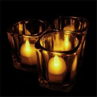 12x Candles Tealight Led Tea Light Flameless Flickering Wedding Battery Includ Yellow - Intl June 2018 - 4 12x Candles Tealight Led Tea Light Flameless Flickering Wedding Battery Includ Yellow - intl - 4