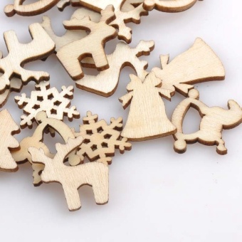 150pcs 20mm Plain Natural Wood Hanging Ornaments DIY Wooden CraftsChristmas Decoration By LuckyG - Intl July 2018 - 5 150pcs 20mm Plain Natural Wood Hanging Ornaments DIY Wooden CraftsChristmas Decoration by LuckyG - intl - 5