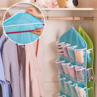 16 Pockets Door Wardrobe Hanging Bag DIY Rack Hanger StorageOrganizer (Beige) June 2018 - 3 16 Pockets Door Wardrobe Hanging Bag DIY Rack Hanger StorageOrganizer (Beige) - 3