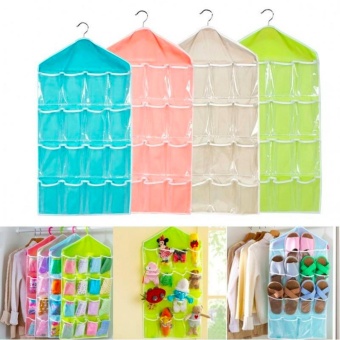16 Pockets Door Wardrobe Hanging Bag DIY Rack Hanger StorageOrganizer (Pink) June 2018 - 2 16 Pockets Door Wardrobe Hanging Bag DIY Rack Hanger StorageOrganizer (Pink) - 2