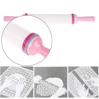 1pc Rolling Pin Baking Tools Fondant Cake Embossed Mold(White) - Intl July 2018 - 2 1pc Rolling Pin Baking Tools Fondant Cake Embossed Mold(White) - intl - 2