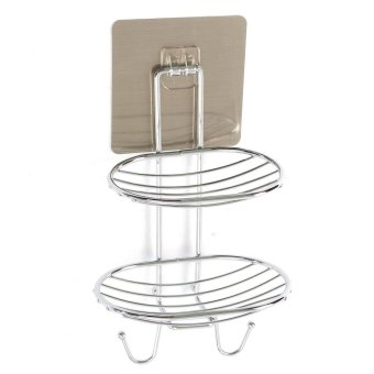 2 Deck Soap Holder Dish Basket Hook Bathroom Shower Tray Wall Strong Suction Cup Type2 - Intl June 2018 - 2 2 Deck Soap Holder Dish Basket Hook Bathroom Shower Tray Wall Strong Suction Cup Type2 - intl - 2
