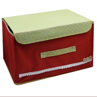 2 In 1 Foldable Cloth Storage With Handle Organizer Set Of 2(Red) June 2018 - 4 2 in 1 Foldable Cloth Storage with Handle Organizer Set of 2(Red) - 4