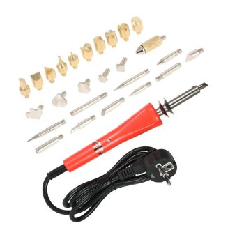 220-240V 30W 28PCS Electric Soldering Iron Wood Burning Kit Craft Set Pyrography Tool Wood Burning/Engraving/Carving/Embossing/Flipping Word & Soldering Tips - Intl June 2018 - 5 220-240V 30W 28PCS Electric Soldering Iron Wood Burning Kit Craft Set Pyrography Tool Wood Burning/Engraving/Carving/Embossing/Flipping Word & Soldering Tips - intl - 5