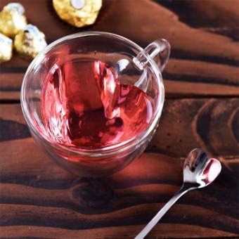 240ml Heart Double Wall Clear Transparent Glass Tea Cup Lover Coffee Mug Gift July 2018 - 5 240ml Heart Double Wall Clear Transparent Glass Tea Cup Lover Coffee Mug Gift - 5