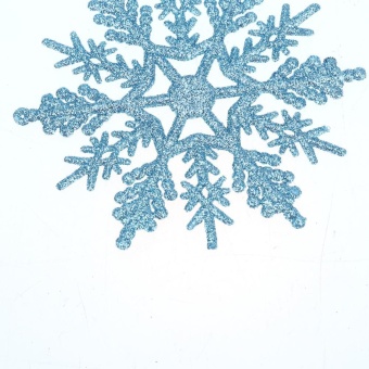 24pcs Snowflakes Christmas Tree Decoration 10cm Plastic Glitter Snow Flake(Light Blue) - Intl June 2018 - 4 24pcs Snowflakes Christmas Tree Decoration 10cm Plastic Glitter Snow Flake(Light blue) - intl - 4