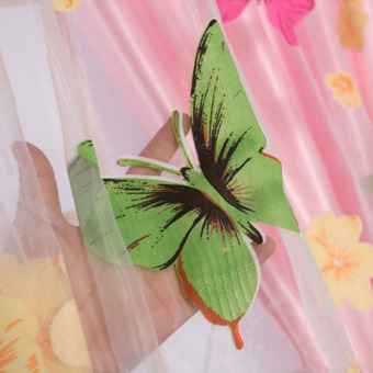 2PCS 1MX2M Romantic Washable Window Door Curtains Sheer Voile Tulle For Bedroom Living Room Balcony Kitchen Shop Decoration Colorful Printed Butterfly Flower Pattern Sun-shading Curtain Home Textile Decor (Intl) April 2018 - 5 2PCS 1MX2M Romantic Washable Window Door Curtains Sheer Voile Tulle for Bedroom Living Room Balcony Kitchen Shop Decoration Colorful Printed Butterfly Flower Pattern Sun-shading Curtain Home Textile Decor (Intl) - 5