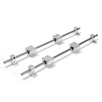 2Pcs 8mm 400mm Linear Shaft Rod Rail Kit W/ Bearing Block For 3D Printer CNC - Intl June 2018 - 2 2Pcs 8mm 400mm Linear Shaft Rod Rail Kit W/ Bearing Block For 3D Printer CNC - intl - 2