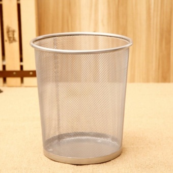 2PCS Office Can Metal Mesh Waste Bin Wastebasket Rubbish Paper Net Trash Basket June 2018 - 3 2PCS Office Can Metal Mesh Waste Bin Wastebasket Rubbish Paper Net Trash Basket - 3