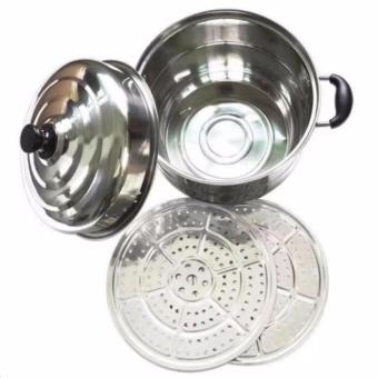 2pcs Stainless Steel Steamer And Cooker Pots 28cm June 2018 - 3 2pcs Stainless Steel Steamer and Cooker Pots 28cm - 3