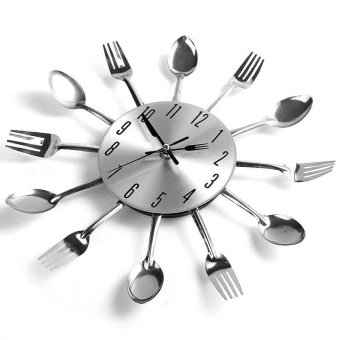 3D Home Decor Quartz DIY Wall Clock Kitchen Cutlery Clocks Horloge Watch - Intl June 2018 - 2 3D Home Decor Quartz DIY Wall Clock Kitchen Cutlery Clocks Horloge Watch - intl - 2