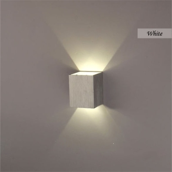3W LED Square Wall Lamp Hall Walkway Living Room Light Fixture(White) - Intl June 2018 - 2 3W LED Square Wall Lamp Hall Walkway Living Room Light Fixture(White) - Intl - 2