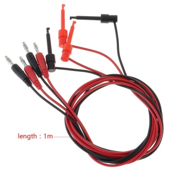 4pcs 4mm Lantern Plug To Test Hook Clip Probe Lead Cable For Multimeter Test Equipment - Intl April 2018 - 2 4pcs 4mm Lantern Plug to Test Hook Clip Probe Lead Cable for Multimeter Test Equipment - intl - 2