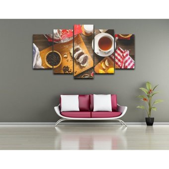5 Panel Unframed Coffee Food Wall Canvas Paintings HD Print WallArt Modular Pictures For Restaurant Kitchen Decor Wall Art - Intl June 2018 - 2 5 Panel Unframed Coffee Food Wall Canvas Paintings HD Print WallArt Modular Pictures For Restaurant Kitchen decor Wall art - intl - 2