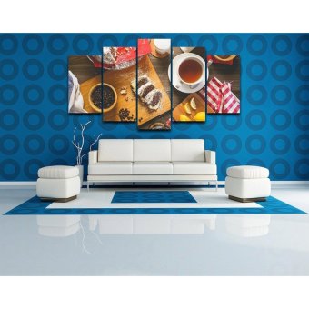 5 Panel Unframed Coffee Food Wall Canvas Paintings HD Print WallArt Modular Pictures For Restaurant Kitchen Decor Wall Art - Intl June 2018 - 4 5 Panel Unframed Coffee Food Wall Canvas Paintings HD Print WallArt Modular Pictures For Restaurant Kitchen decor Wall art - intl - 4