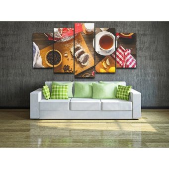 5 Panel Unframed Coffee Food Wall Canvas Paintings HD Print WallArt Modular Pictures For Restaurant Kitchen Decor Wall Art - Intl June 2018 - 3 5 Panel Unframed Coffee Food Wall Canvas Paintings HD Print WallArt Modular Pictures For Restaurant Kitchen decor Wall art - intl - 3