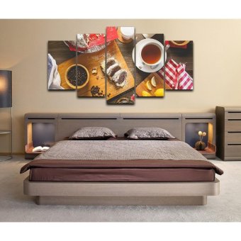 5 Panel Unframed Coffee Food Wall Canvas Paintings HD Print WallArt Modular Pictures For Restaurant Kitchen Decor Wall Art - Intl June 2018 - 5 5 Panel Unframed Coffee Food Wall Canvas Paintings HD Print WallArt Modular Pictures For Restaurant Kitchen decor Wall art - intl - 5