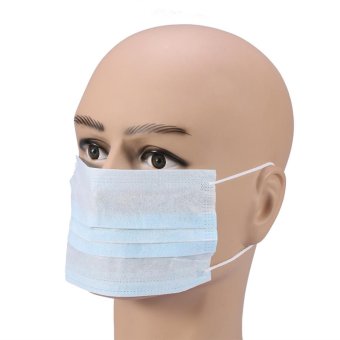 50PCS Dust-proof Non-woven Medical Disposable Ear Loop Face Mask(Blue) - Intl June 2018 - 4 50PCS Dust-proof Non-woven Medical Disposable Ear Loop Face Mask(Blue) - intl - 4