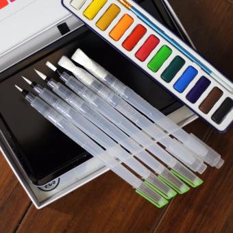 6pcs Artist Water Brush Pen Set For Water Color Or Calligraphy June 2018 - 2 6pcs Artist Water Brush Pen Set for Water Color or Calligraphy - 2