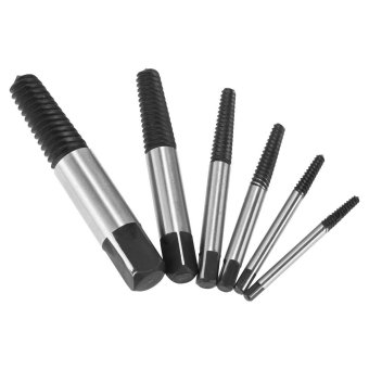 6pcs Broken Bolt Screw Extractor Remover Set Easy Out Drill Bits Tools Kit 3-22mm - Intl April 2018 - 5 6pcs Broken Bolt Screw Extractor Remover Set Easy Out Drill Bits Tools Kit 3-22mm - intl - 5