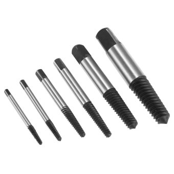 6pcs Broken Bolt Screw Extractor Remover Set Easy Out Drill Bits Tools Kit 3-22mm - Intl April 2018 - 4 6pcs Broken Bolt Screw Extractor Remover Set Easy Out Drill Bits Tools Kit 3-22mm - intl - 4