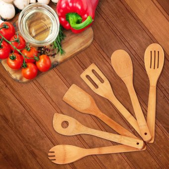6pcs/set Wooden Spoon Set, Bamboo Cookware Sets Spoon Spatula,Utensil Set April 2018 - 5 6pcs/set Wooden Spoon Set, Bamboo Cookware Sets Spoon Spatula,Utensil Set - 5