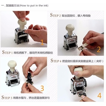 7-Digits Automatic Numbering Machine Self-Inking Stamp Marker, 7 Wheels, 45-7 (Silver) - Intl June 2018 - 4 7-Digits Automatic Numbering Machine Self-Inking Stamp Marker, 7 Wheels, 45-7 (Silver) - intl - 4