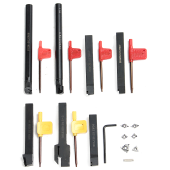 7 Set Shank Lathe Turning Tool Holder Boring Bar+ 7pcs DCMT CCMT Carbide Insert - Intl June 2018 - 4 7 Set Shank Lathe Turning Tool Holder Boring Bar+ 7pcs DCMT CCMT Carbide Insert - intl - 4
