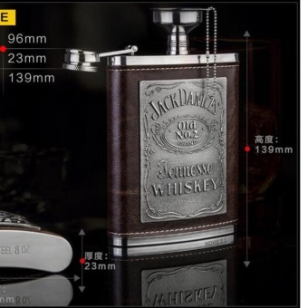8-Oz Stainless Steel Hip Flask Portable Wine Bottle Flagon - Intl June 2018 - 2 8-Oz Stainless Steel Hip Flask Portable Wine Bottle Flagon - intl - 2