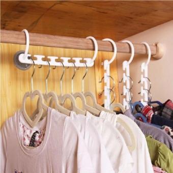 8 Pieces Portable Space Saver Wonder Magic Hanger Coat ClothesCloset Organizer Hooks(White) April 2018 - 3 8 Pieces Portable Space Saver Wonder Magic Hanger Coat ClothesCloset Organizer Hooks(White) - 3