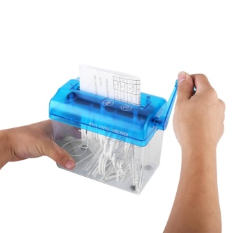 A6 Portable Mini Manual Paper Cut Shredder For Office Home School (blue) - Intl June 2018 - 5 A6 Portable Mini Manual Paper Cut Shredder for Office Home School (blue) - intl - 5