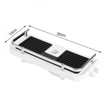 ABS Shower Rod Storage Shelf Organizer Tray Holder PracticalBathroom Accessory - Intl June 2018 - 5 ABS Shower Rod Storage Shelf Organizer Tray Holder PracticalBathroom Accessory - intl - 5
