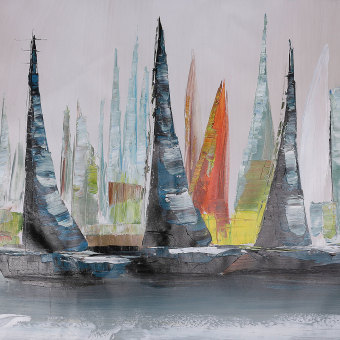 Abstract Large Wall Decor Modern Boat Oil Painting On Art Canvas (No Framed) - Intl June 2018 - 5 Abstract Large Wall Decor Modern Boat Oil Painting On Art Canvas (No Framed) - intl - 5