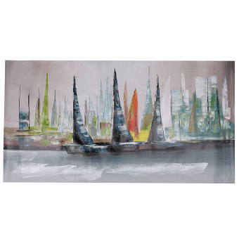 Abstract Large Wall Decor Modern Boat Oil Painting On Art Canvas (No Framed) - Intl June 2018 - 4 Abstract Large Wall Decor Modern Boat Oil Painting On Art Canvas (No Framed) - intl - 4