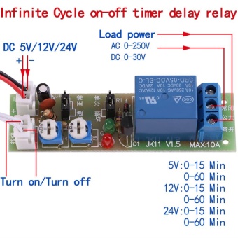 Adjustable Infinite Cycle Timer Delay On/Off Switch Relay Module (DC5V,0-60min) - Intl June 2018 - 3 Adjustable Infinite Cycle Timer Delay On/Off Switch Relay Module (DC5V,0-60min) - intl - 3