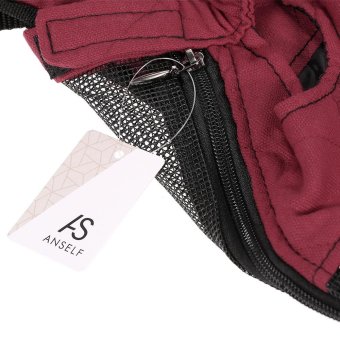 Anself Breathable Cute Canvas Pet Bag Puppy Dog Cat Carrier Head Out Front Chest Backpack For Outdoor Travel Use M Size Canvas (Burgundy) - Intl June 2018 - 2 Anself Breathable Cute Canvas Pet Bag Puppy Dog Cat Carrier Head out Front Chest Backpack for Outdoor Travel Use M Size Canvas (Burgundy) - intl - 2