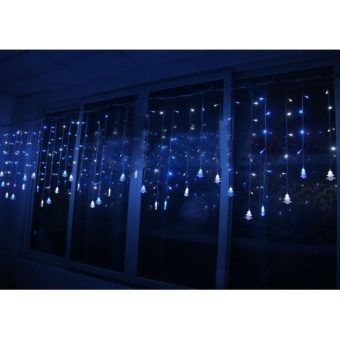 Aukur 3.5M 96LED Curtain Lights, Chtistmas Tree Style CurtainLights,8 Modes,EU Plug, Linkable Design, LED Icicle Lights ForChristmas/Wedding/Party/New Year Decorations(Blue) - Intl July 2018 - 2 Aukur 3.5M 96LED Curtain Lights, Chtistmas Tree Style CurtainLights,8 Modes,EU Plug, Linkable Design, LED Icicle Lights forChristmas/Wedding/Party/New Year Decorations(Blue) - intl - 2