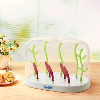 Baby Bottle Drying Rack Multi Function Tree Anti-bacterial Hanging Babies Accessories Drying Tray With Cover - Intl June 2018 - 2 Baby Bottle Drying Rack Multi Function Tree Anti-bacterial Hanging Babies Accessories Drying Tray With Cover - intl - 2