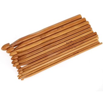 Bamboo Crochet Hook 12pcs/Set 12 Sizes 3mm-10mm Handcraft Tools Kit - Intl June 2018 - 2 Bamboo Crochet Hook 12pcs/Set 12 Sizes 3mm-10mm Handcraft Tools Kit - intl - 2