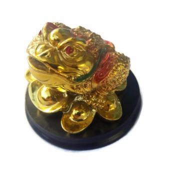 Be Lucky Charms Feng Shui Money Catcher Three Legged Lucky GoldenFrog Ornament June 2018 - 2 Be Lucky Charms Feng Shui Money Catcher Three Legged Lucky GoldenFrog Ornament - 2