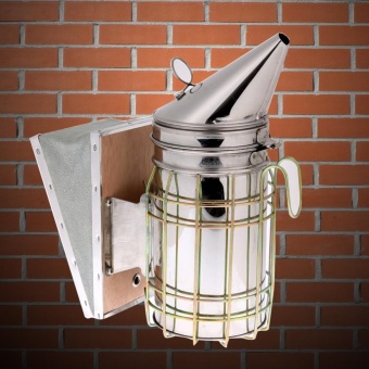 Bee Hive Smoker Stainless Steel W/ Heat Shield ProtectionBeekeeping Tool - Intl June 2018 - 4 Bee Hive Smoker Stainless Steel w/ Heat Shield ProtectionBeekeeping Tool - intl - 4